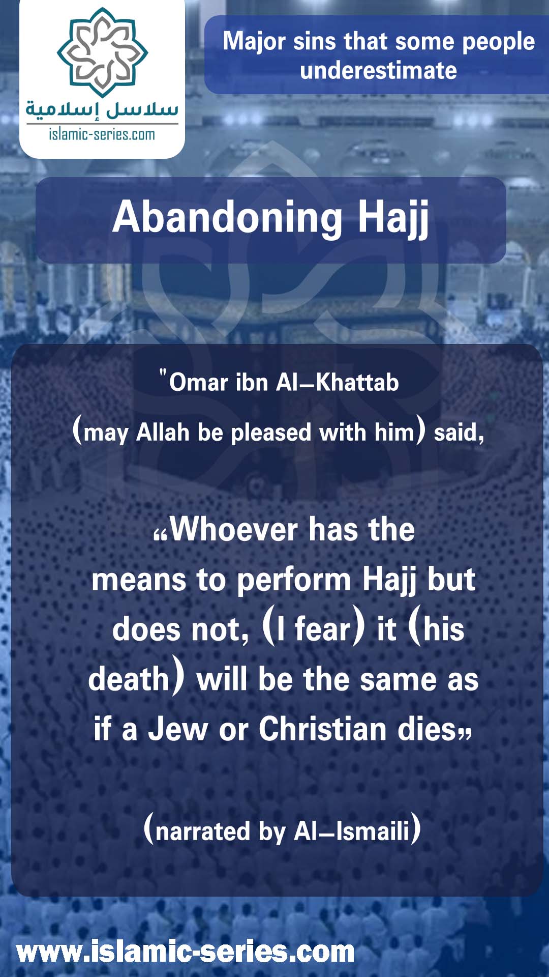 Abandoning Hajj