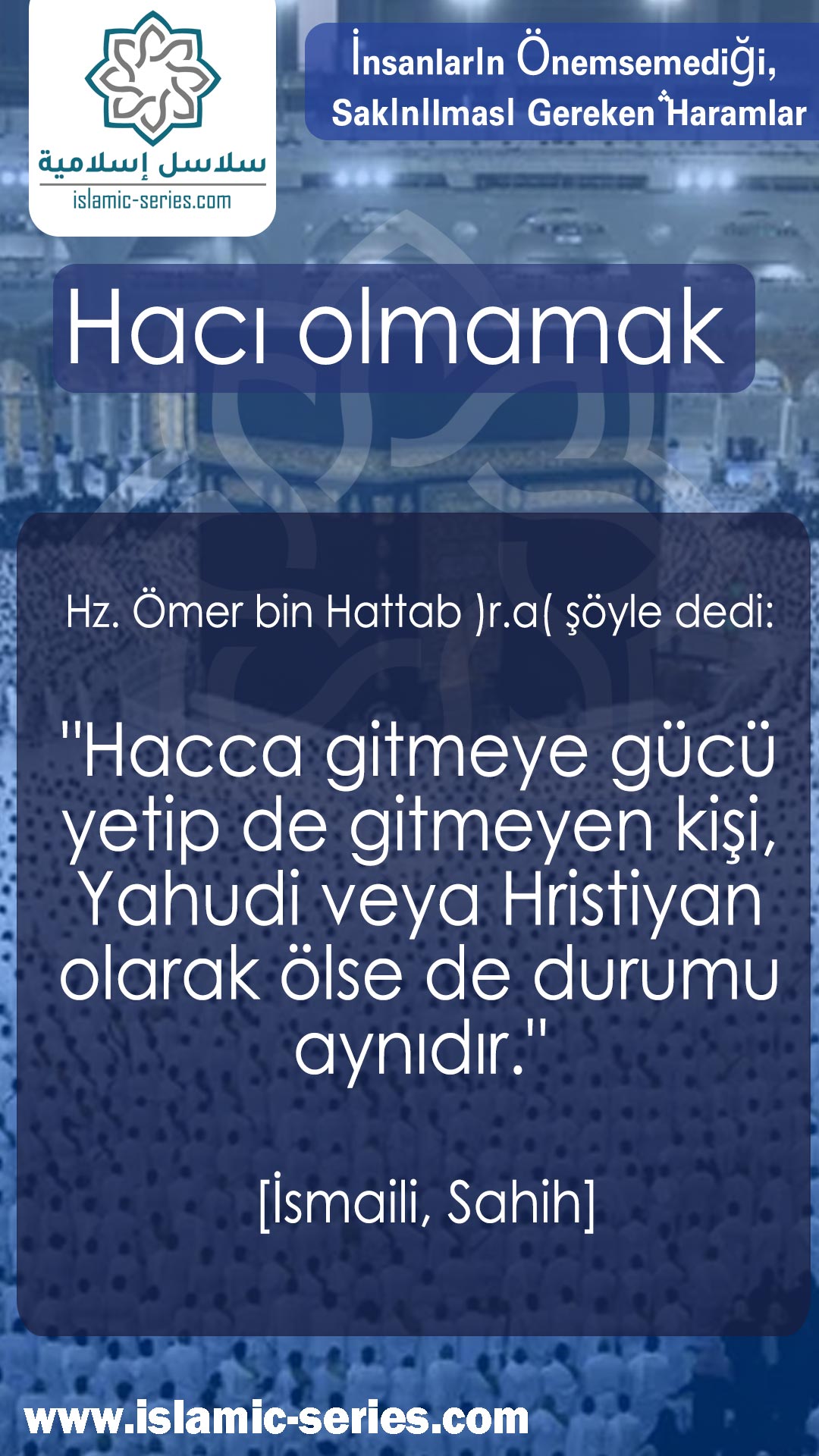 Hacı olmamak